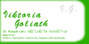 viktoria goliath business card